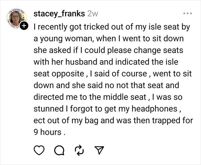 Guy Throws A Tantrum When Woman Refuses To Let Him Sit In Her Aisle Seat Guy Throws A Tantrum When Woman Refuses To Let Him Sit In Her Aisle Seat
