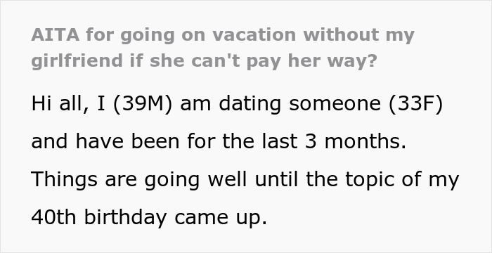 Woman Throws A Fit After BF Ignores Her Financial Turmoil To Throw An International B-Day Trip Woman Throws A Fit After BF Ignores Her Financial Turmoil To Throw An International B-Day Trip
