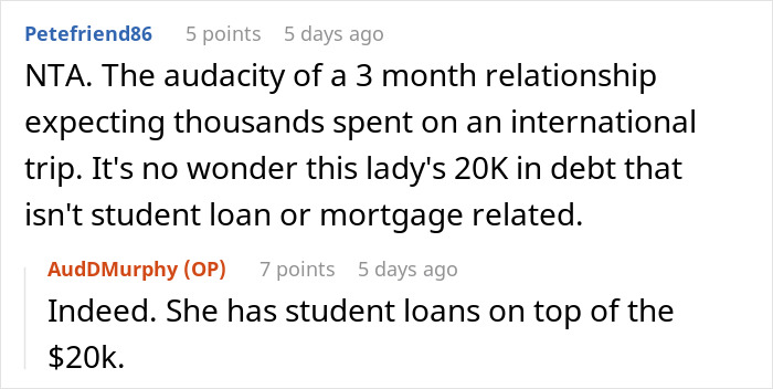 Woman Throws A Fit After BF Ignores Her Financial Turmoil To Throw An International B-Day Trip Woman Throws A Fit After BF Ignores Her Financial Turmoil To Throw An International B-Day Trip