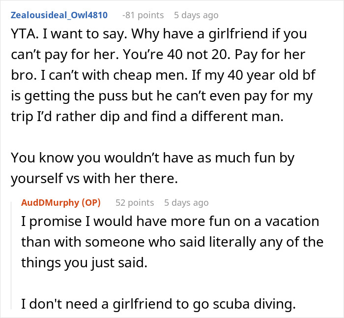 Woman Throws A Fit After BF Ignores Her Financial Turmoil To Throw An International B-Day Trip Woman Throws A Fit After BF Ignores Her Financial Turmoil To Throw An International B-Day Trip