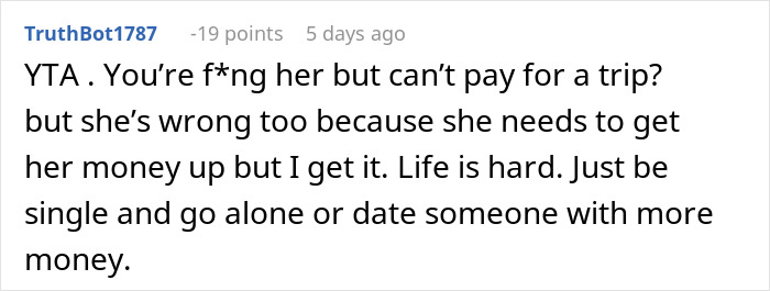 Woman Throws A Fit After BF Ignores Her Financial Turmoil To Throw An International B-Day Trip Woman Throws A Fit After BF Ignores Her Financial Turmoil To Throw An International B-Day Trip