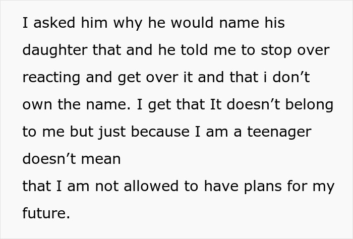 “[Am I The Jerk] For Walking Out Of The Room After My Brother Told Me The Name Of His Baby?”