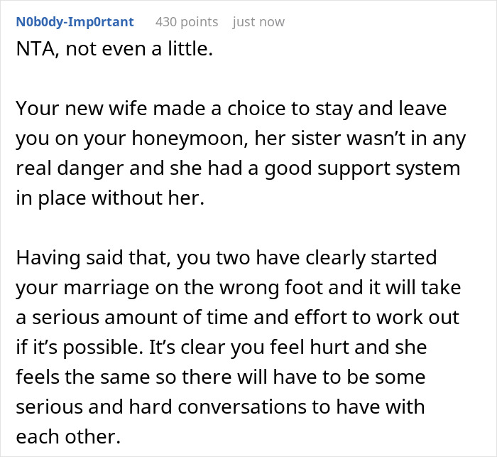 Man Skips Out On Helping Postpartum SIL, Leaves New Wife Behind And Goes On Honeymoon Alone Man Skips Out On Helping Postpartum SIL, Leaves New Wife Behind And Goes On Honeymoon Alone