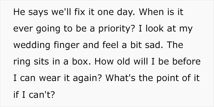 Marriage Drama Ensues After Woman Asks If She Can Get Her Engagement Ring Fixed Marriage Drama Ensues After Woman Asks If She Can Get Her Engagement Ring Fixed