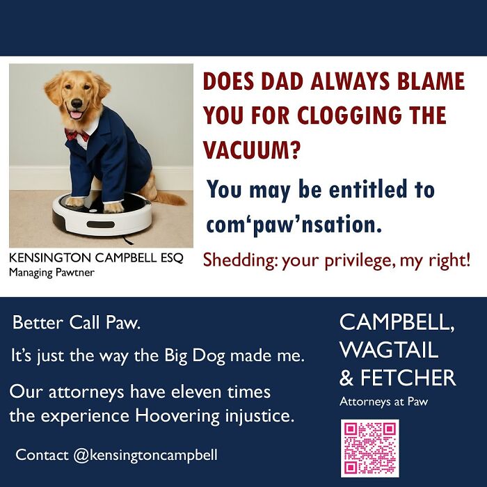 A Series Of Parody Ads For All The Dogs Seeking Attorney Services By Kensington Campbell (26 New Pics) A Series Of Parody Ads For All The Dogs Seeking Attorney Services By Kensington Campbell (26 New Pics)