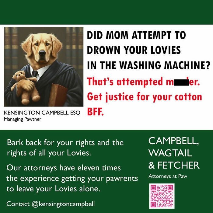 A Series Of Parody Ads For All The Dogs Seeking Attorney Services By Kensington Campbell (26 New Pics) A Series Of Parody Ads For All The Dogs Seeking Attorney Services By Kensington Campbell (26 New Pics)