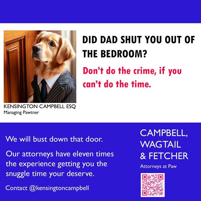 A Series Of Parody Ads For All The Dogs Seeking Attorney Services By Kensington Campbell (26 New Pics) A Series Of Parody Ads For All The Dogs Seeking Attorney Services By Kensington Campbell (26 New Pics)