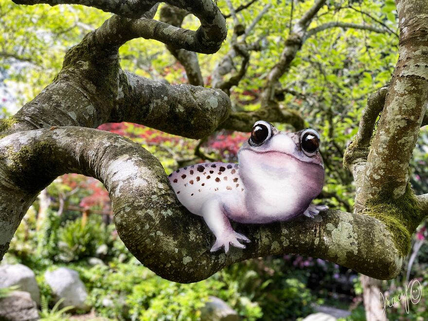 I Make Cute Art By Adding Drawn Animals To Random Photos (39 Pics)