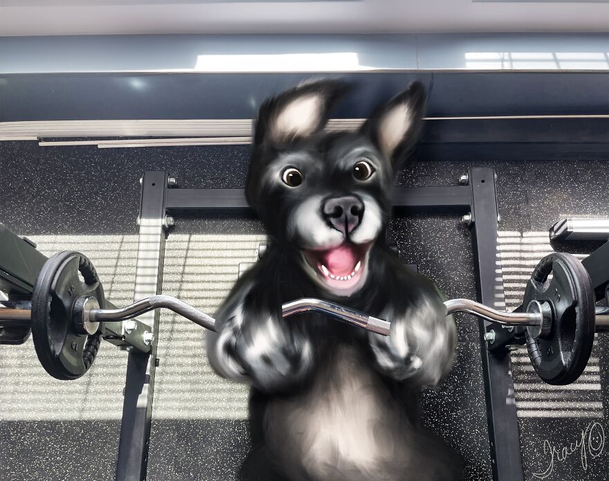 I Make Cute Art By Adding Drawn Animals To Random Photos (39 Pics)