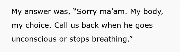 Boomer Demands Paramedics Take Off Their Masks Before Helping Him, So They Just Leave Boomer Demands Paramedics Take Off Their Masks Before Helping Him, So They Just Leave