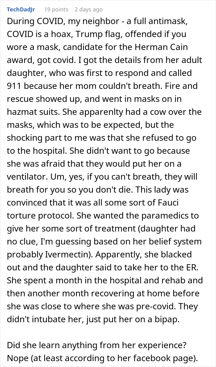 Boomer Demands Paramedics Take Off Their Masks Before Helping Him, So They Just Leave Boomer Demands Paramedics Take Off Their Masks Before Helping Him, So They Just Leave