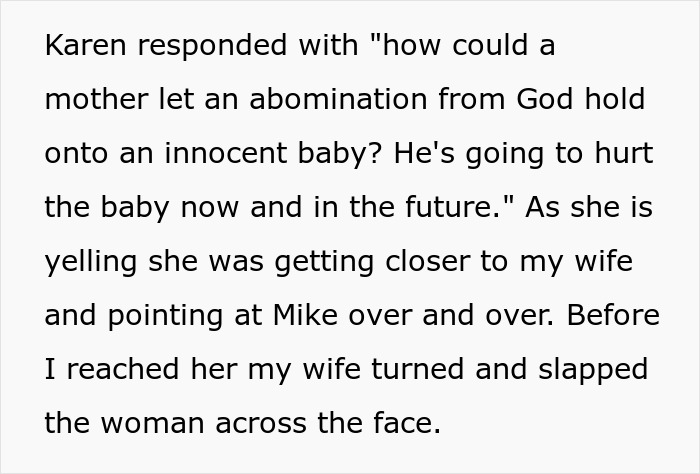 “He Shouldn’t Be Touching That Baby”: Mom Loses Patience And Slaps Karen Across The Face “He Shouldn’t Be Touching That Baby”: Mom Loses Patience And Slaps Karen Across The Face