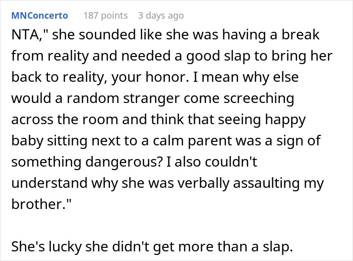 “He Shouldn’t Be Touching That Baby”: Mom Loses Patience And Slaps Karen Across The Face “He Shouldn’t Be Touching That Baby”: Mom Loses Patience And Slaps Karen Across The Face