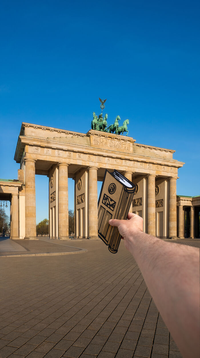 Artist Creates New Stories By Adding Cutouts To Various Landmarks (34 New Pics) Artist Creates New Stories By Adding Cutouts To Various Landmarks (34 New Pics)