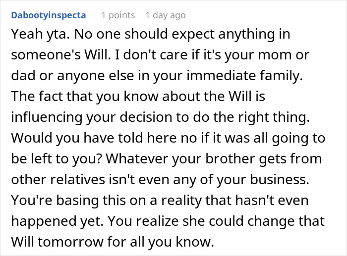 Mom Leaves $250k Inheritance To Son, Throws A Fit When Daughter Stops Looking After Her Mom Leaves $250k Inheritance To Son, Throws A Fit When Daughter Stops Looking After Her
