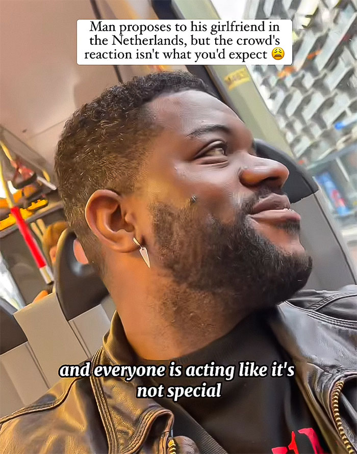 Man’s Public Proposal Goes Viral After The Crowd Awkwardly Ignores It