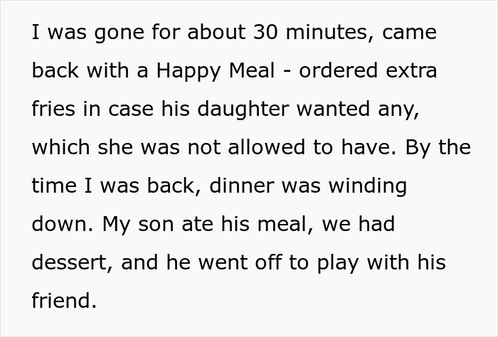 &ldquo;[Am I The Jerk] For Leaving Dinner To Get My Son McDonald’s, Even Though Food Was Served?&rdquo;