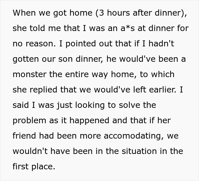 &ldquo;[Am I The Jerk] For Leaving Dinner To Get My Son McDonald’s, Even Though Food Was Served?&rdquo;