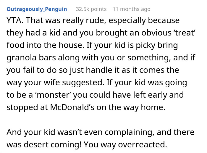 &ldquo;[Am I The Jerk] For Leaving Dinner To Get My Son McDonald’s, Even Though Food Was Served?&rdquo;
