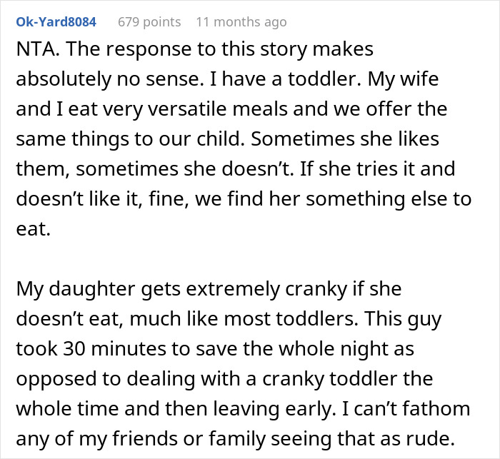 &ldquo;[Am I The Jerk] For Leaving Dinner To Get My Son McDonald’s, Even Though Food Was Served?&rdquo;