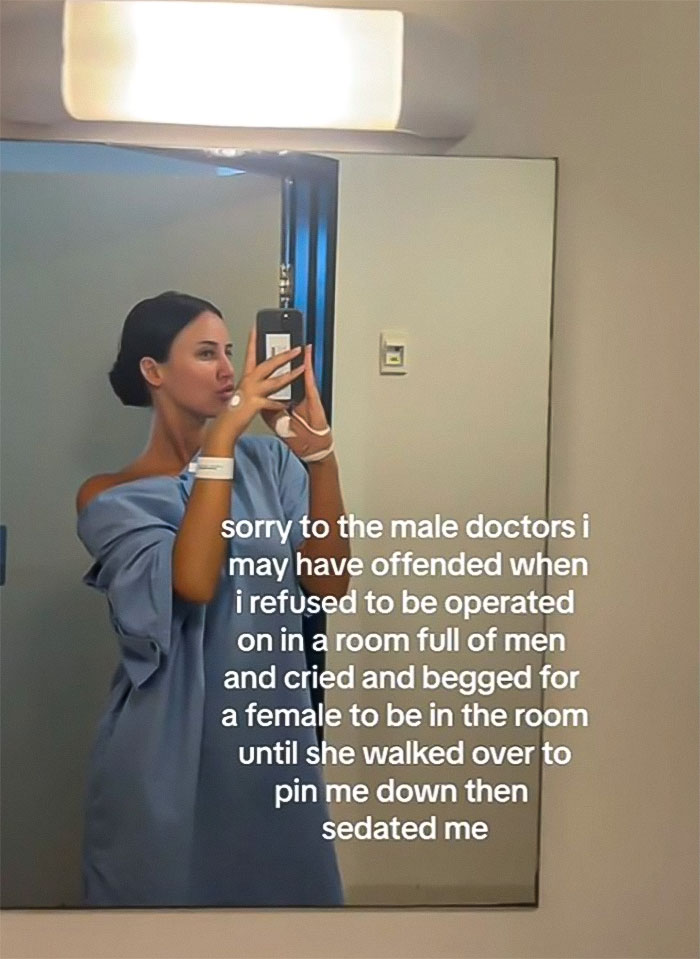 Woman Sparks Controversy After Refusing To Be Operated On By Room Of Men Woman Sparks Controversy After Refusing To Be Operated On By Room Of Men
