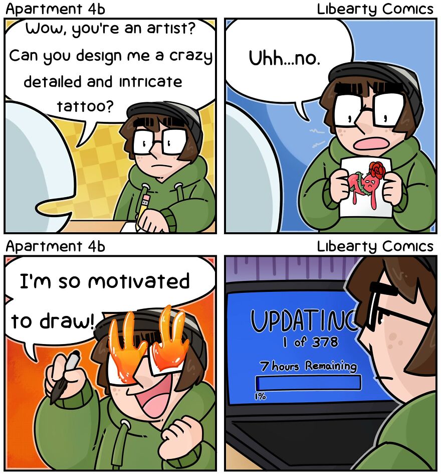 This Artist Illustrates Their Family Life In Apartment 4B In These 68 New Comics