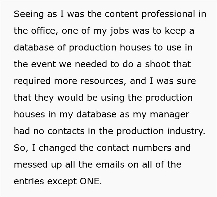 “Fired From My Job, But Received A Year’s Worth Of Pay And Got My Boss Fired” “Fired From My Job, But Received A Year’s Worth Of Pay And Got My Boss Fired”