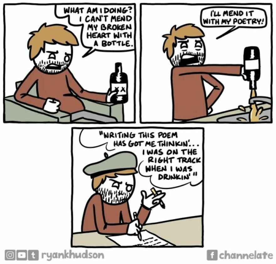 30 Comics By Ryan Hudson With Unexpectedly Dark Conclusions (New Pics)