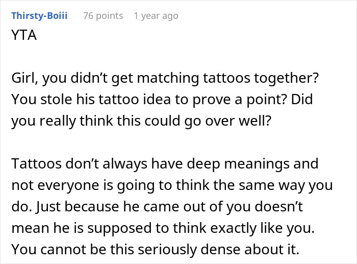 Parent Copies 19 Y.O. Son’s Tattoo To Prove A Point, Gets Called A Jerk Parent Copies 19 Y.O. Son’s Tattoo To Prove A Point, Gets Called A Jerk