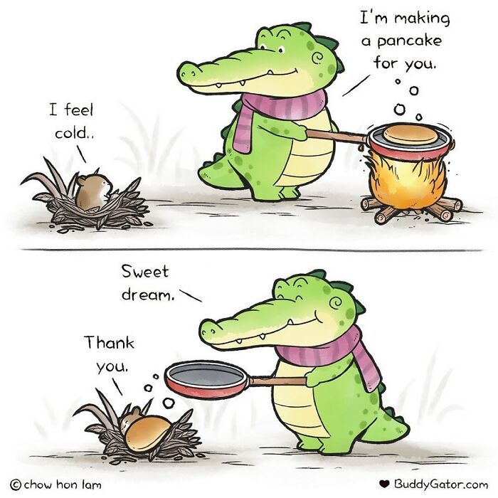 25 Charming Comics About The Fun Adventures Of A Friendly Alligator By Chow Hon Lam 25 Charming Comics About The Fun Adventures Of A Friendly Alligator By Chow Hon Lam