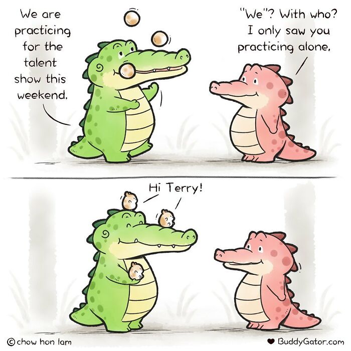 25 Charming Comics About The Fun Adventures Of A Friendly Alligator By Chow Hon Lam 25 Charming Comics About The Fun Adventures Of A Friendly Alligator By Chow Hon Lam