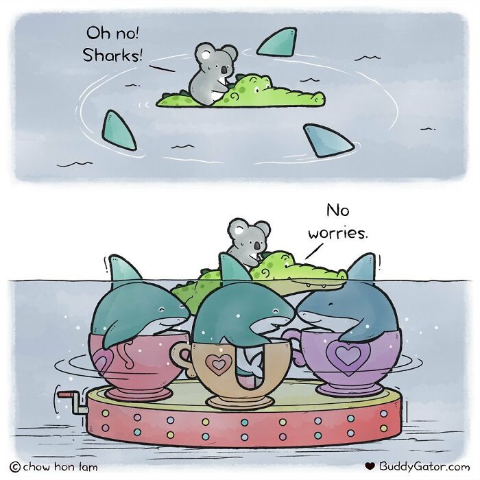 25 Charming Comics About The Fun Adventures Of A Friendly Alligator By Chow Hon Lam 25 Charming Comics About The Fun Adventures Of A Friendly Alligator By Chow Hon Lam