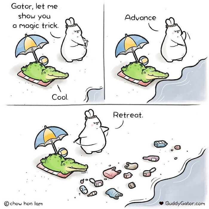 25 Charming Comics About The Fun Adventures Of A Friendly Alligator By Chow Hon Lam 25 Charming Comics About The Fun Adventures Of A Friendly Alligator By Chow Hon Lam