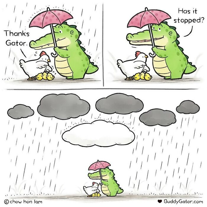 25 Charming Comics About The Fun Adventures Of A Friendly Alligator By Chow Hon Lam 25 Charming Comics About The Fun Adventures Of A Friendly Alligator By Chow Hon Lam