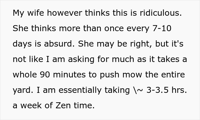 “Today I Messed Up”: Guy Accidentally Reveals Mowing Scheme To Wife After Enjoying It For 2 Years
