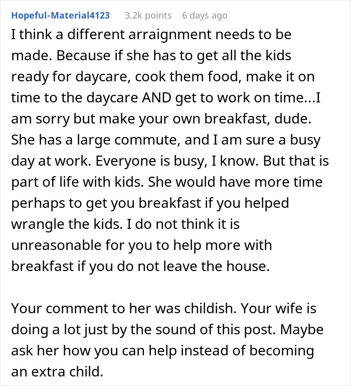 Man Punishes Wife For Not Making Him Breakfast, Receives A Reality Check Man Punishes Wife For Not Making Him Breakfast, Receives A Reality Check