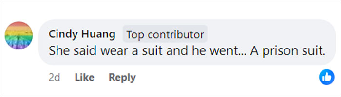 Groom’s “Prison Suit” Is Just The Tip Of The Iceberg In This Brutally Roasted Wedding Pic Groom’s “Prison Suit” Is Just The Tip Of The Iceberg In This Brutally Roasted Wedding Pic