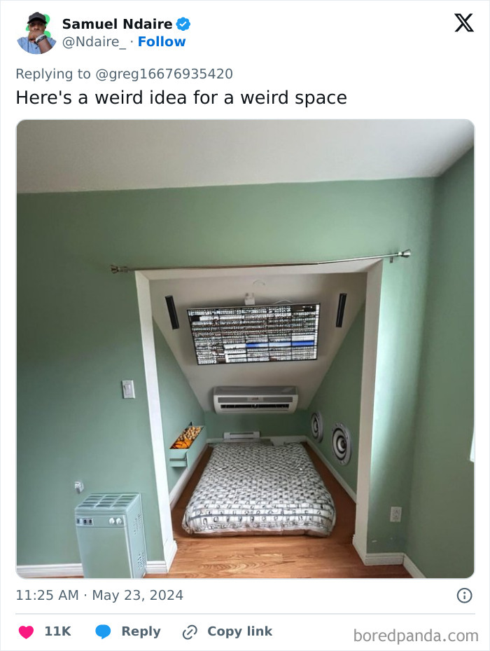 Guy Needs Ideas How To Fill An Awkward Empty Space, X Users Deliver These 30 Hilarious Ones Guy Needs Ideas How To Fill An Awkward Empty Space, X Users Deliver These 30 Hilarious Ones