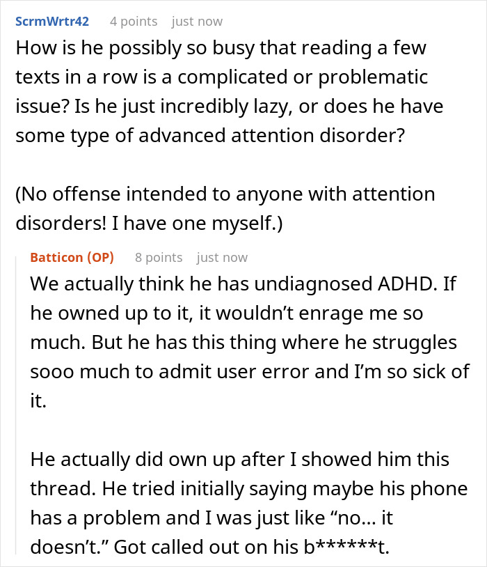 Lazy Husband Ignores Wife’s Back-To-Back Texts, Replies To The Last One Every Time, She Gets Mad Lazy Husband Ignores Wife’s Back-To-Back Texts, Replies To The Last One Every Time, She Gets Mad
