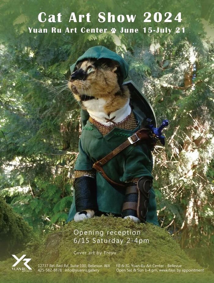 I Am Curating The Cat Art Show 2024, And Here Are Some Of The Works I Am Curating The Cat Art Show 2024, And Here Are Some Of The Works