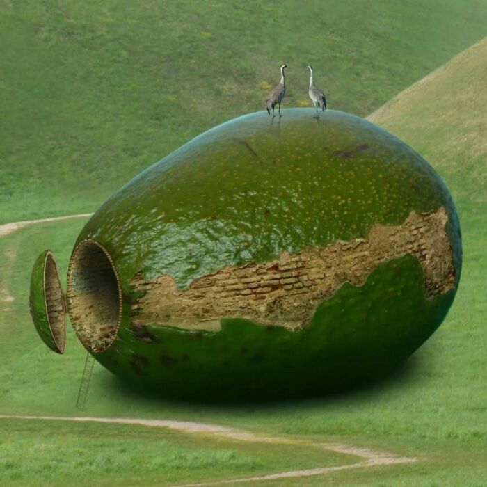 17 Buildings Inspired By Fruits And Vegetables, By This Surrealism Artist 17 Buildings Inspired By Fruits And Vegetables, By This Surrealism Artist