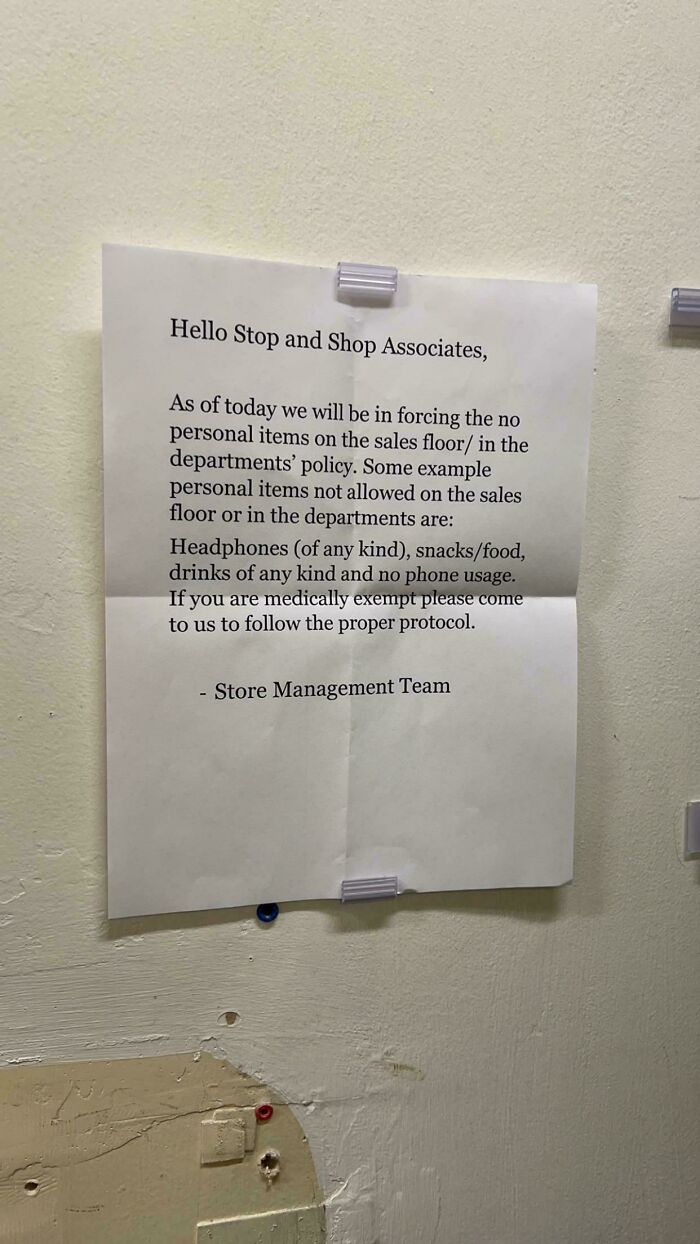 30 Employees Share The Absurd Things They Were Banned From Doing That Made Their Blood Boil