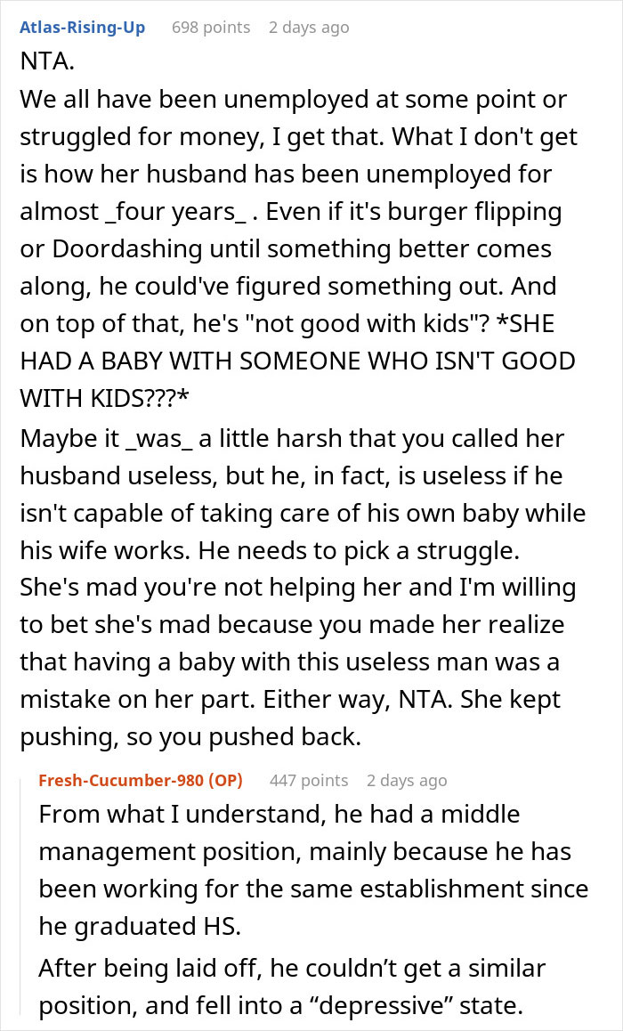Woman Begs A Friend To Babysit Her Child, Gets A Reality Check About Her Husband Instead Woman Begs A Friend To Babysit Her Child, Gets A Reality Check About Her Husband Instead