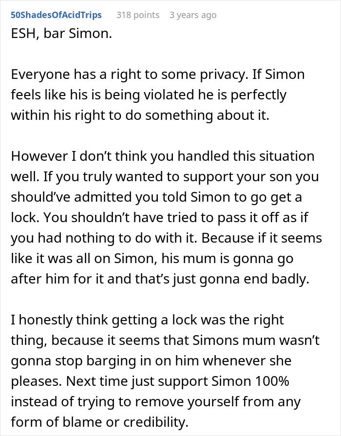 “[Am I The Jerk] For Telling My Wife ‘I Warned You’ When Our Son Got A Lock For His Room?”