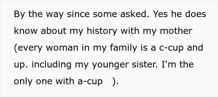 Woman’s Husband Keeps Advocating For Breast Implants For Her, She Finally Snaps Woman’s Husband Keeps Advocating For Breast Implants For Her, She Finally Snaps