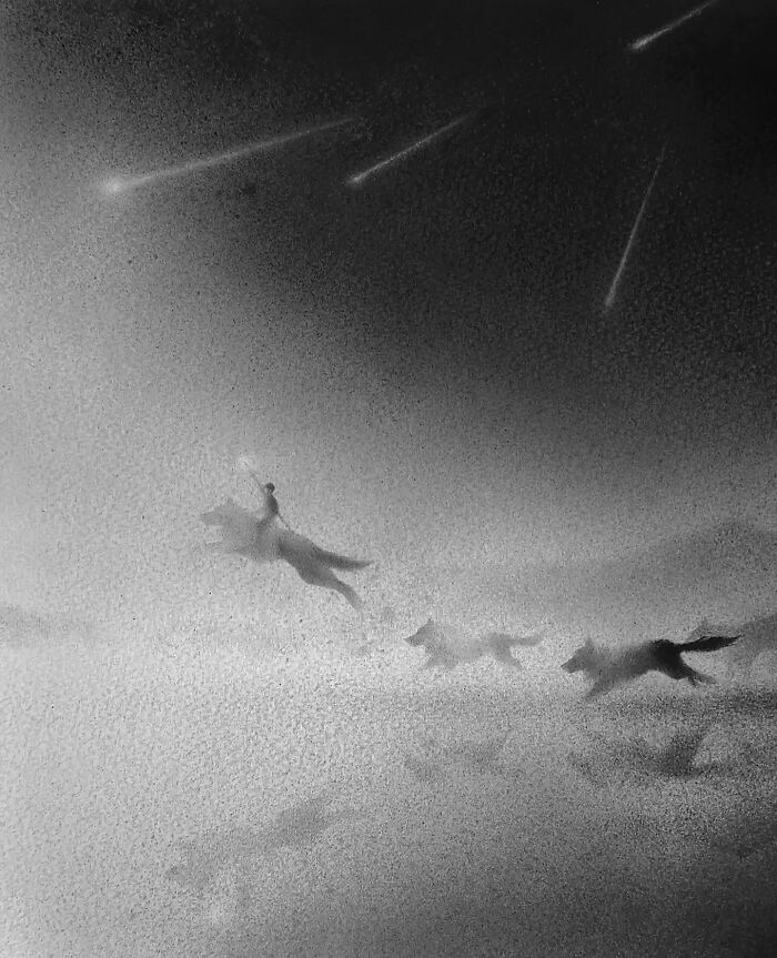 Artist Creates Black-And-White Paintings Reflecting The Bond Between Humans, Nature, And Animals (30 Pics) Artist Creates Black-And-White Paintings Reflecting The Bond Between Humans, Nature, And Animals (30 Pics)