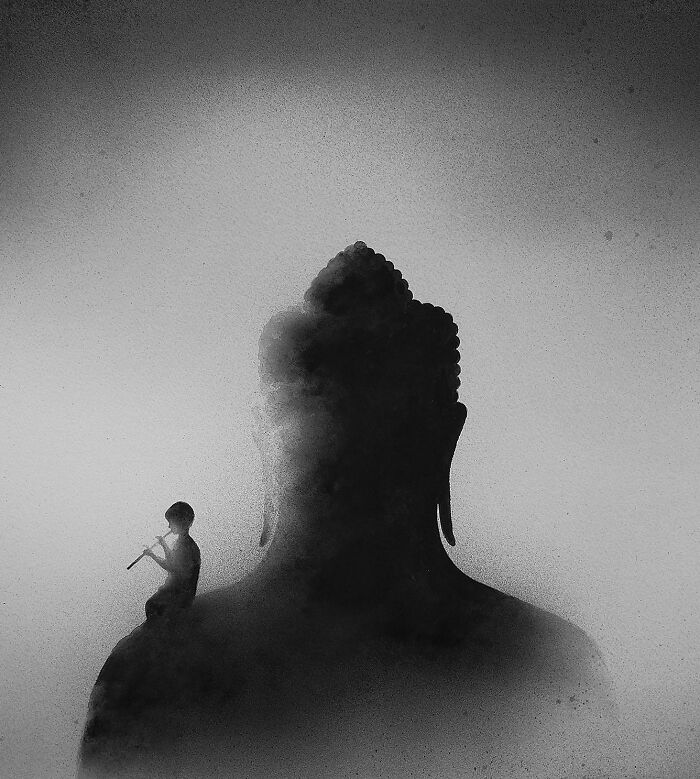 Artist Creates Black-And-White Paintings Reflecting The Bond Between Humans, Nature, And Animals (30 Pics) Artist Creates Black-And-White Paintings Reflecting The Bond Between Humans, Nature, And Animals (30 Pics)