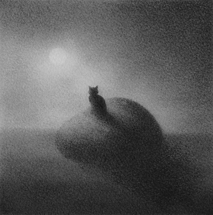 Artist Creates Black-And-White Paintings Reflecting The Bond Between Humans, Nature, And Animals (30 Pics) Artist Creates Black-And-White Paintings Reflecting The Bond Between Humans, Nature, And Animals (30 Pics)