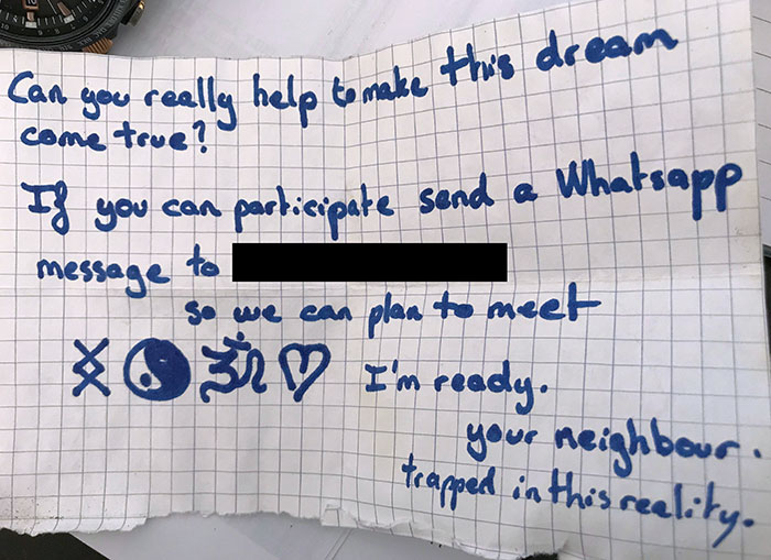 50 Seriously Disturbing Notes People Found Left For Them 50 Seriously Disturbing Notes People Found Left For Them