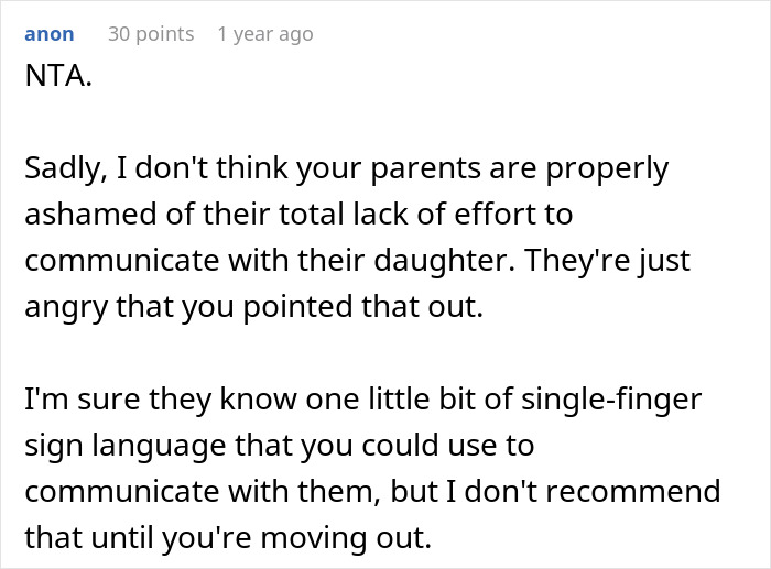 Son Points Out Everyone Who Learned Sign Language For Sister, Upsets Parents Son Points Out Everyone Who Learned Sign Language For Sister, Upsets Parents